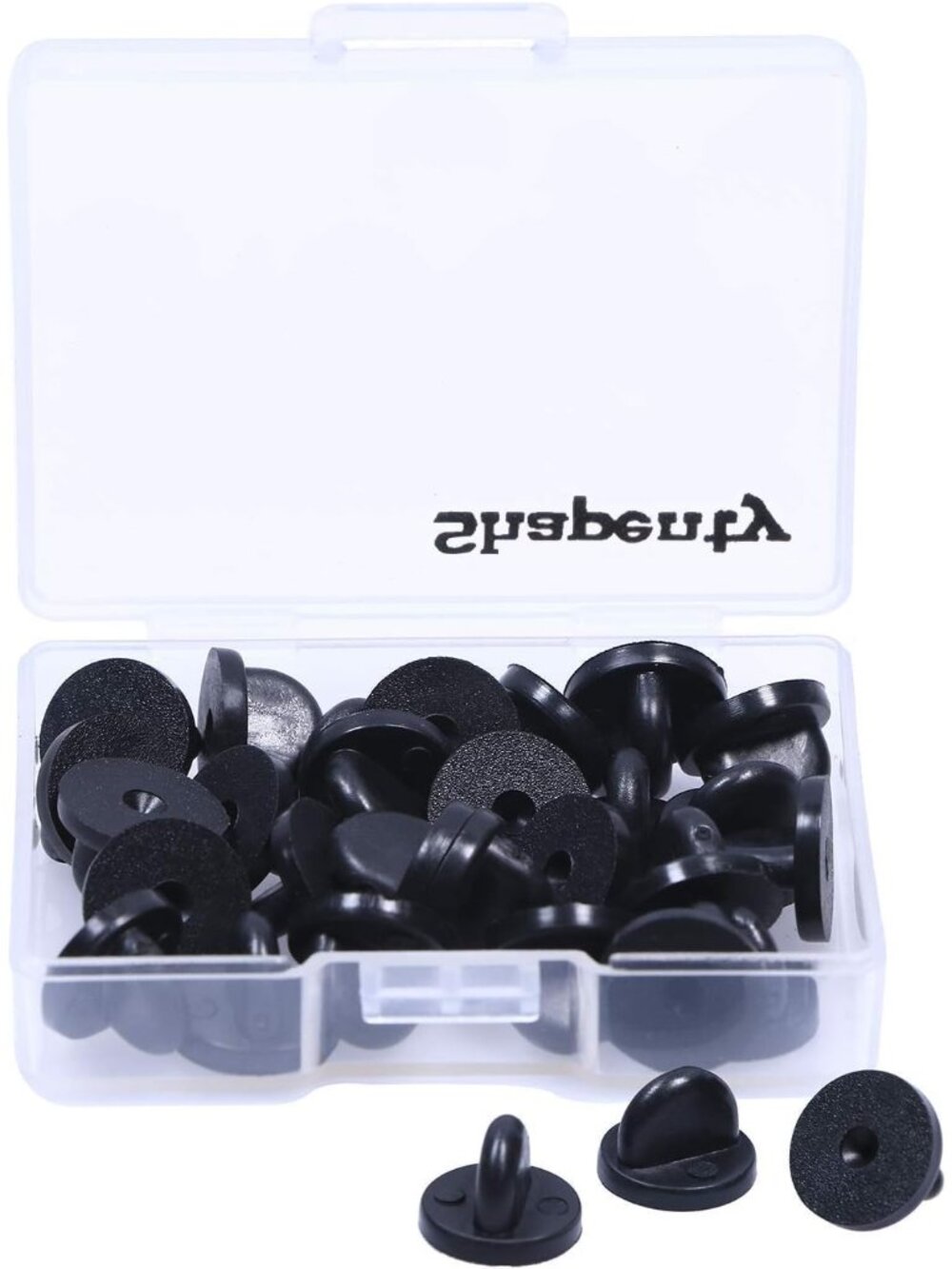 Clutch PVC Rubber Pin Backs Keepers Replacement Uniform Badge Comfort Fit Tie Ta